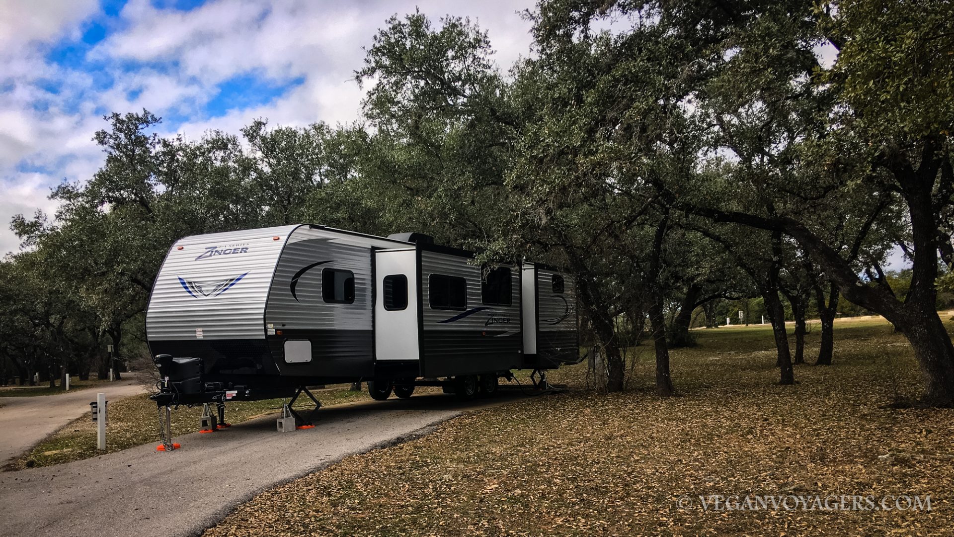 Parked at Pace Bend County Park