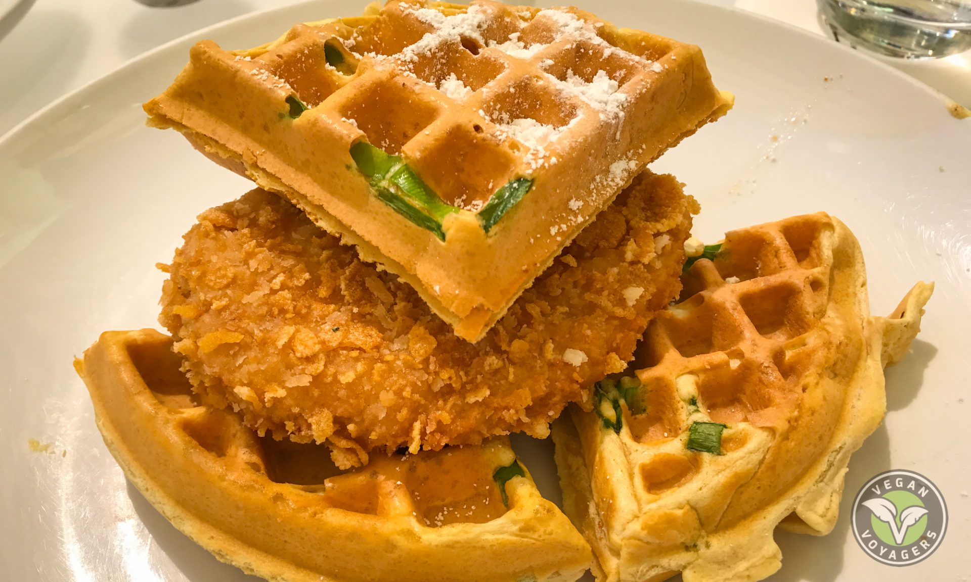 Vegan Chick’n and Waffles